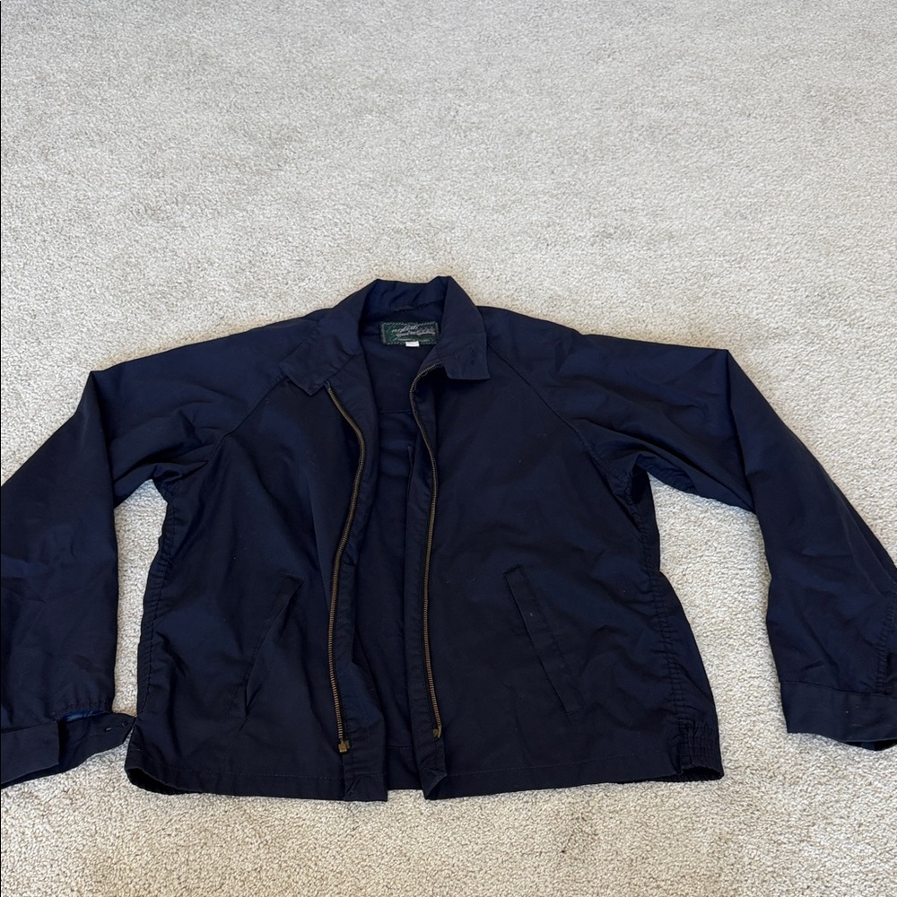 Men's Navy Bomber Jacket - Unbranded